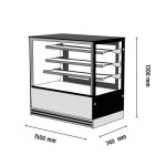 Βιτρίνα συντήρησης Snack - Ζαχαροπλαστικής DELUXE 153 PSV